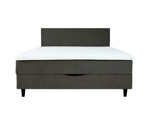 Mannermainen sänky LAARA 140x200cm, tummanharmaa, 141x208xK119cm