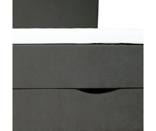 Mannermainen sänky LAARA 140x200cm, tummanharmaa, 141x208xK119cm