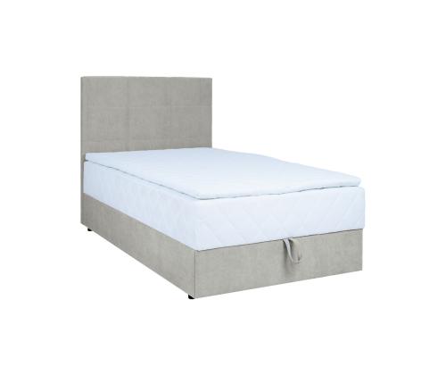 Mannermainen sänky LEVI 90x200cm, patjalla, tumman beige, 93x210xH114,5cm