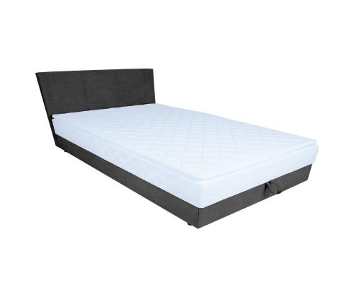 Mannermainen sänky LEVI 140x200cm, patjalla, tummanharmaa, 143x210xH114,5cm