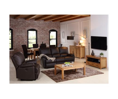 TV-pöytä CHICAGO NEW 2-laatikko, 140x40xH45cm, puu: tammiviilu/MDF, väri: luonnonväri, viimeistely: öljytty