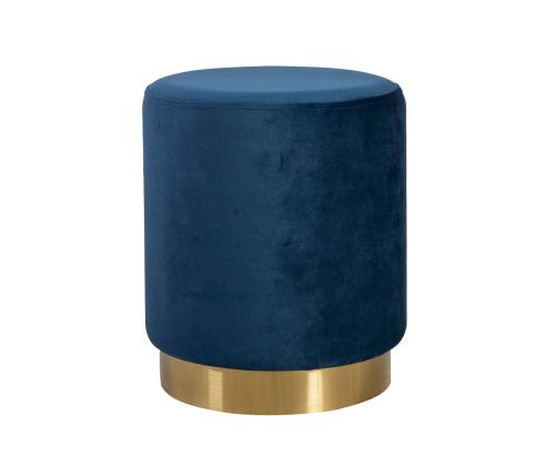 Tumba LA PERLA D35xH42cm, päällysmateriaali: samettikangas, väri: merensininen