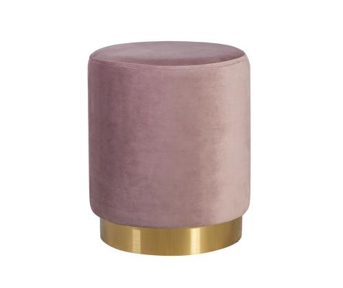 Tumba LA PERLA D35xH42cm, päällysmateriaali: samettikangas, väri: vanha pinkki