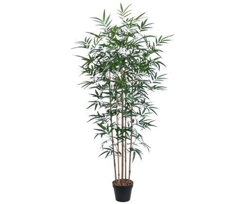 Keinotekoinen puu BAMBOO, H150cm, 5 varret, musta ruukku