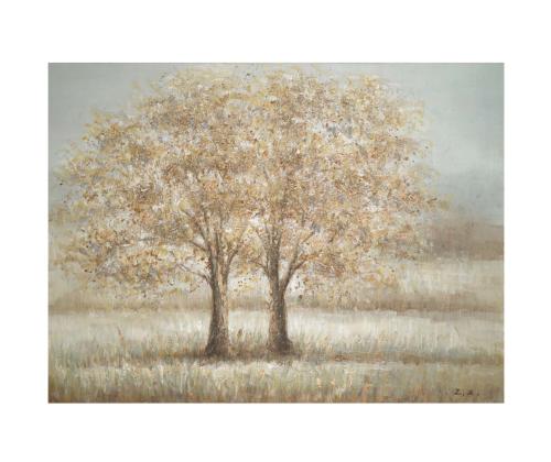 Öljymaalaus 90x120cm, kaksi puuta