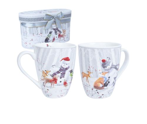 Mukit MIA SNOW 2kpl H10,5cm 340ml, lahjapakkaus