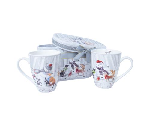 Mukit MIA SNOW 2kpl H10,5cm 340ml, lahjapakkaus