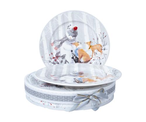 Lautaset MIA SNOW 2kpl D19cm, lahjapakkauksessa