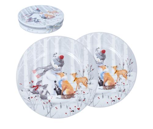 Lautaset MIA SNOW 2kpl D26cm, lahjapakkauksessa