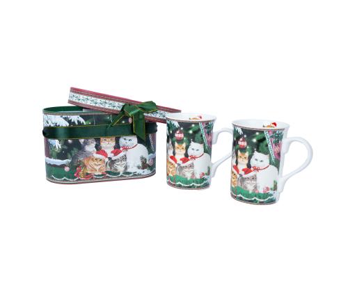 Muki MIA CATS H10,5cm 300ml, 2kpl lahjapakkauksessa
