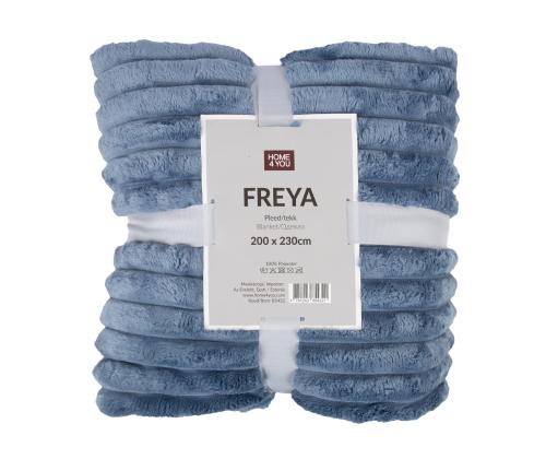 Ruudullinen FREYA XL 200x230cm, vaaleansininen
