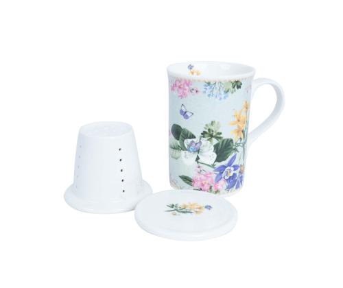 Muki MIA FLORA H10,5cm 300ml siivilällä lahjapakkauksessa