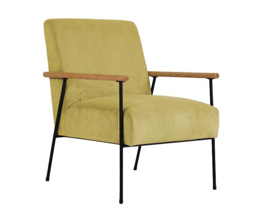 Nojatuoli JADE 63x75,5xH85,5cm, keltainen