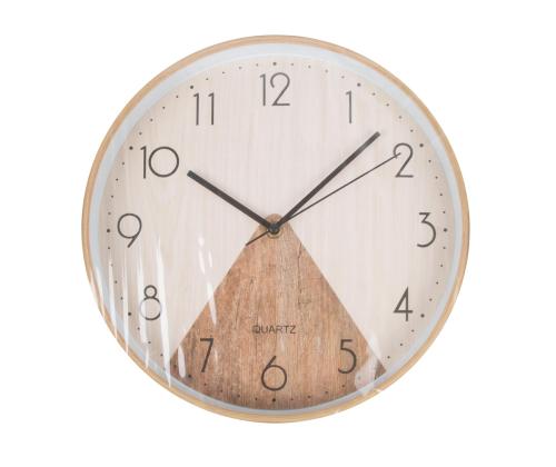 Tina kello WOODY D34cm, kolmio, kolmio