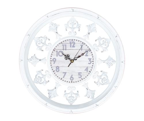 Tina kello ORNAMENTTI D44cm, valkoinen