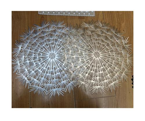 Pöytämatto DANDELION, hopea