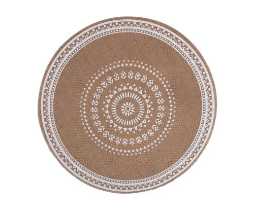 Pöytämatto SUN, valkoinen printti, mix