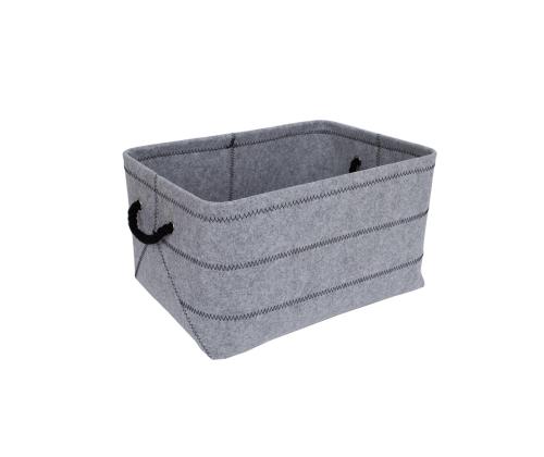 Laatikko MAX FELT-1, 44x32xH24cm, vaaleanharmaa huopa