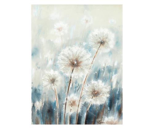 Öljyvärimaalaus 60x80cm, Lentävät voikukat