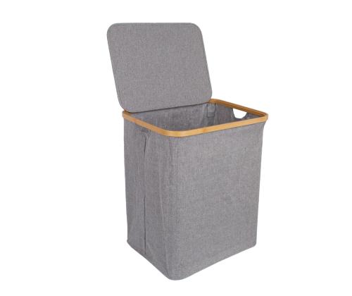 Pyykkilaatikko MAX GREY 45x36xH54cm, vaaleanharmaa