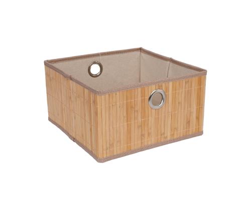 Laatikko MAX BAMBOO 30x30xH17cm, valmistettu bambusta