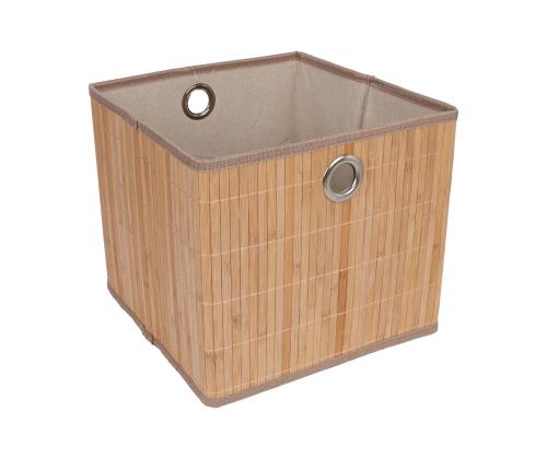 Laatikko MAX BAMBOO 30x30xH27cm, valmistettu bambusta