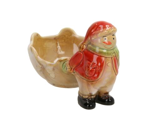 Koriste AMY SNOWMAN 20x13x13cm