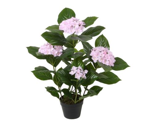 Keinotekoinen WIND HYDRANGERA H80cm, vaaleanpunainen