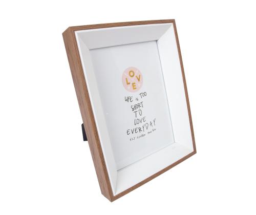 DECOR kuvakehys, 13x18cm, valkoinen/puu