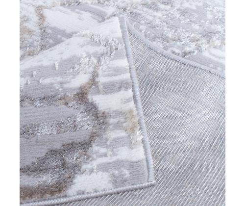 Matto SALAMANCA-3, 133x190cm, hopea/valkoinen