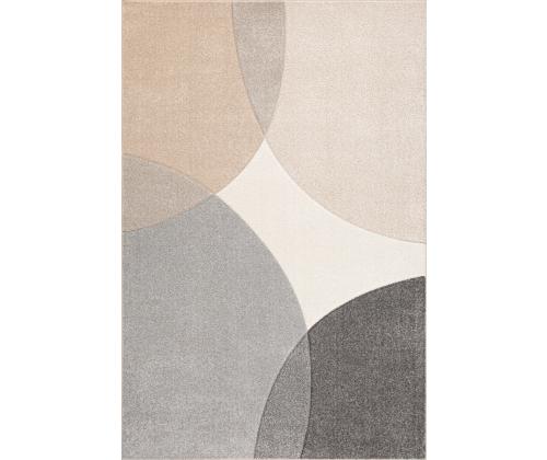 Matto DIXIE CARVED-2, 133x190cm, harmaa/beige