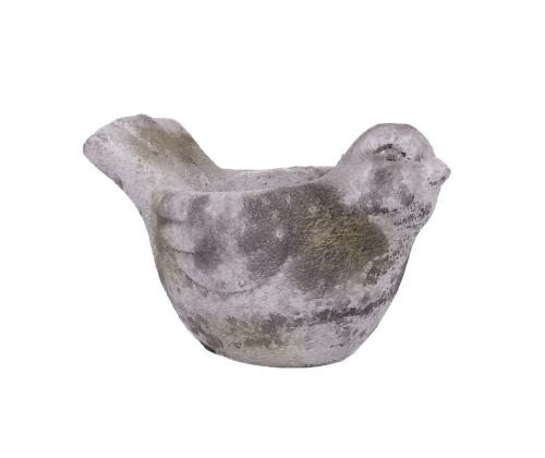 Kukkaruukun kansi STONE 22x13,5xH14cm, lintu