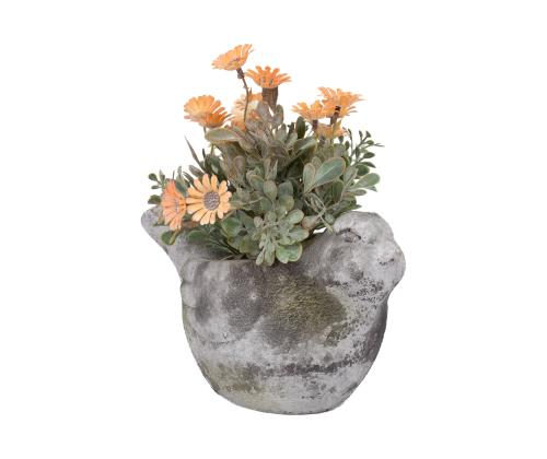 Kukkaruukun kansi STONE 22x13,5xH14cm, lintu
