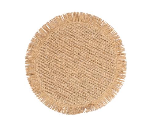 Pöytämatto SUZAN D38cm juutti, beige