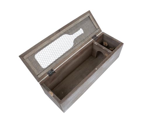 Laatikko viinipullolle HAZEL 11x10xH34cm