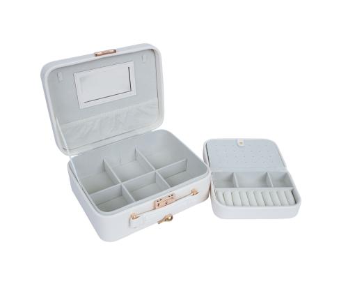 Korulaatikko SEZANE TRAVEL 23,5x18,5x9cm, valkoinen