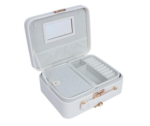 Korulaatikko SEZANE TRAVEL 23,5x18,5x9cm, valkoinen