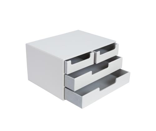 Asiakirjalaatikosto WILMA 34x26x18,5cm, valkoinen