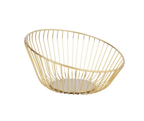 Maljakko NISSA D25xH13cm, kultainen ovaalin muotoinen