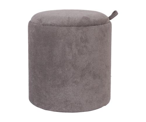 Tambuuri/pöytä HIRO D34,5xH37cm, harmaa, säilytystilalla varustettuna
