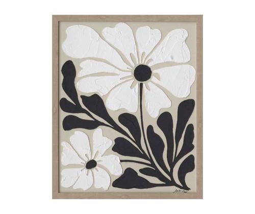 Maalaus kehyksellä 40x50cm, kukkia 1