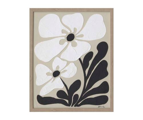 Maalaus kehyksellä 40x50cm, kukkia 2