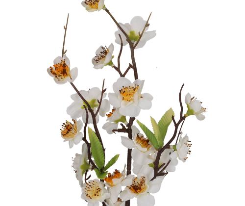 Keinotekoinen oksa IN GARDEN H47cm, valkoinen persikan kukka