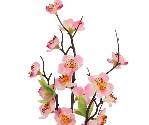 Tekokukka IN GARDEN H47cm, vaaleanpunainen persikan kukka, vaaleanpunainen persikka