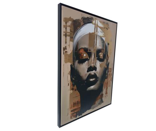 Seinäkuva WALLY 60x80cm, kultainen 2