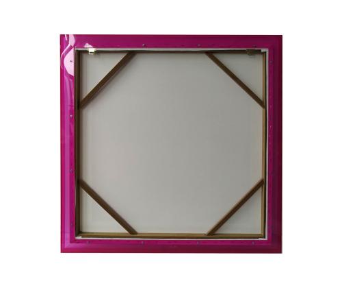 Taustakuva WALLY 80x80cm, vaaleanpunainen, akryyli