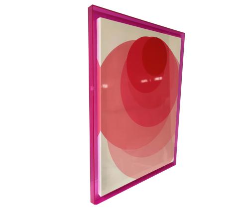 Taustakuva WALLY 60x80cm, vaaleanpunainen rengas, akryyli