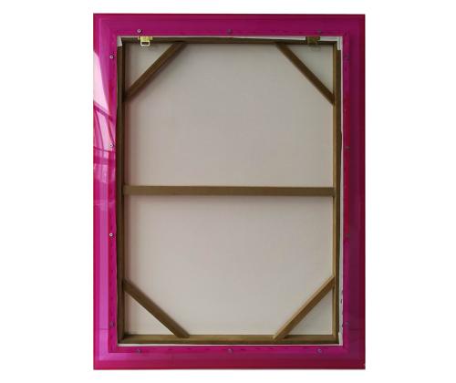 Taustakuva WALLY 60x80cm, vaaleanpunainen rengas, akryyli