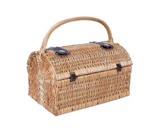 Piknik-kori GINO 4:lle 47x31xH23/28/38cm, kahvalla varustettuna