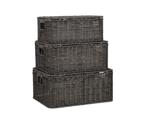 Kori BASILE 37x27xH17cm, tummanruskea